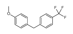 1-methoxy-4-[[4-(trifluoromethyl)phenyl]methyl]benzene结构式