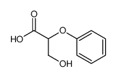 3-hydroxy-2-phenoxy-propionic acid结构式