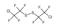 bis(2-chloro-tetrafluoroethyl)disulfane结构式