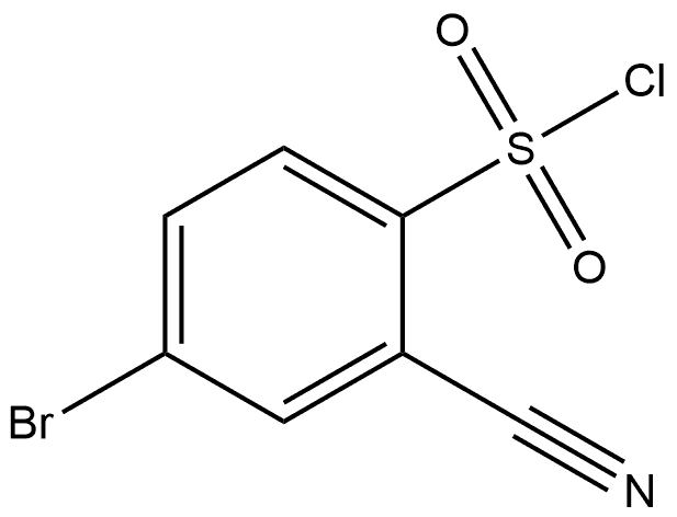 4-Bromo-2-cyanobenzenesulfonyl chloride Structure