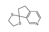 5,6-dihydrospiro[cyclopenta[c]pyridine-7,2'-[1,3]dithiolane]结构式