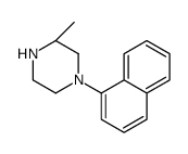 (3R)-3-Methyl-1-(1-naphthyl)piperazine结构式