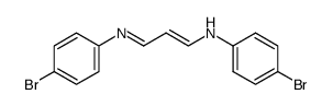 4-bromo-N-(3-((4-bromophenyl)imino)prop-1-en-1-yl)aniline Structure