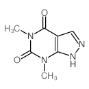 5,7-dimethyl-1H-pyrazolo[3,4-d]pyrimidine-4,6-dione结构式