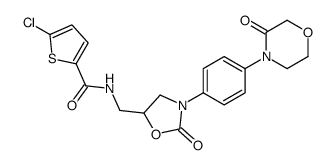 5-chloro-N-[[2-oxo-3-[4-(3-oxomorpholin-4-yl)phenyl]-1,3-oxazolidin-5-yl]methyl]thiophene-2-carboxamide picture