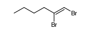 (Z)-1,2-dibromo-hex-1-ene Structure