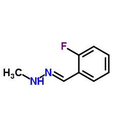 Benzaldehyde, 2-fluoro-, methylhydrazone (9CI) Structure