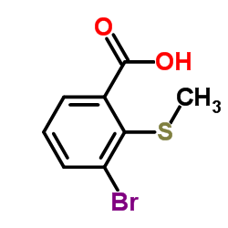 3-Bromo-2-(methylthio)benzoic acid结构式