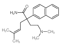 2-Naphthaleneacetamide, .alpha.-[2- (dimethylamino)ethyl]-.alpha.-(3-methyl-2-butenyl)- Structure