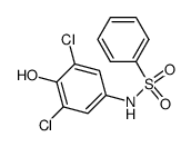 benzenesulfonic acid-(3,5-dichloro-4-hydroxy-anilide) Structure