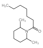 1-(2,6-dimethyl-1-piperidyl)heptan-1-one structure