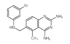 6-[[(3-bromophenyl)amino]methyl]-5-methyl-quinazoline-2,4-diamine picture