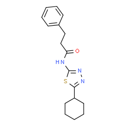 N-(5-Cyclohexyl-1,3,4-thiadiazol-2-yl)-3-phenylpropanamide picture