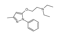 5-[2-(Diethylamino)ethoxy]-3-methyl-1-phenyl-1H-pyrazole结构式