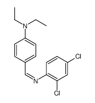 4-[(2,4-dichlorophenyl)iminomethyl]-N,N-diethylaniline结构式