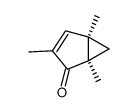 1,3,5-Trimethylbicyclo[3.1.0] hex-3-en-2-on Structure