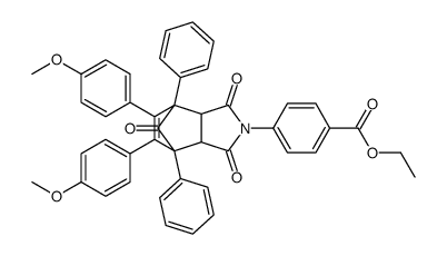 ethyl 4-[8,9-bis(4-methoxyphenyl)-3,5,10-trioxo-1,7-diphenyl-4-azatricyclo[5.2 .1.0 Structure