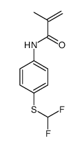 N-[4-(difluoromethylsulfanyl)phenyl]-2-methylprop-2-enamide Structure