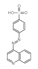 4-quinolin-4-yldiazenylbenzenesulfonic acid Structure