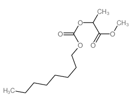 Propanoic acid,2-[[(octyloxy)carbonyl]oxy]-, methyl ester Structure