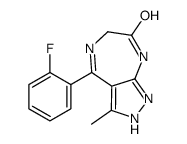 4-(2-Fluorophenyl)-6,8-dihydro-3-Methylpyrazolo[3,4-e][1,4]diazepin-7(1H)-one结构式