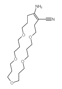 21-amino-1,5,9,13,17-pentaoxacyclotetracos-20-ene-20-carbonitrile结构式