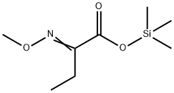 2-(Methoxyimino)butanoic acid trimethylsilyl ester structure