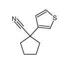 alpha-(3-thienyl)-alpha,alpha-cyclotetramethylene-acetonitrile Structure