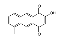 2-Hydroxy-5-methyl-1,4-anthracenedione结构式