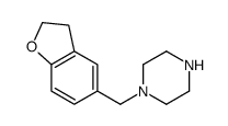1-[(2,3-dihydro-5-benzofuryl)methyl]piperazine结构式