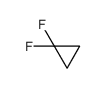 1,1-difluorocyclopropane Structure