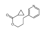 3-pyridin-3-ylpropyl cyclopropanecarboxylate结构式