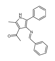 1-(4-benzylideneamino-2-methyl-5-phenyl-pyrrol-3-yl)-ethanone Structure