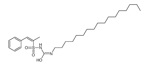 1-heptadecyl-3-(1-phenylprop-1-en-2-ylsulfonyl)urea Structure