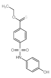 4-ethoxycarbothioyl-N-(4-hydroxyphenyl)benzenesulfonamide结构式
