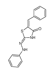 5-benzylidene-thiazolidine-2,4-dione 2-phenylhydrazone结构式