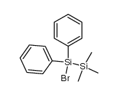 bromo-2,2,2-trimethyl-1,1-diphenyldisilane Structure