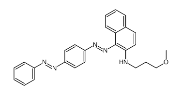 N-(3-methoxypropyl)-1-[(4-phenyldiazenylphenyl)diazenyl]naphthalen-2-amine Structure