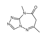 6,9-dimethyl-7H-[1,2,4]triazolo[4,3-b][1,2,4]triazepin-8-one结构式