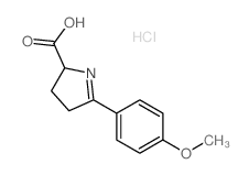 5-(4-methoxyphenyl)-3,4-dihydro-2H-pyrrole-2-carboxylic acid Structure