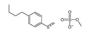 (4-butylphenyl)-methylidenesulfanium,methyl sulfate Structure