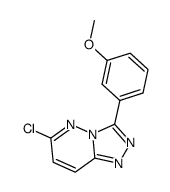 6-chloro-3-(3-methoxyphenyl)-[1,2,4]triazolo[4,3-b]pyridazine结构式