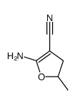 5-amino-2-methyl-2,3-dihydrofuran-4-carbonitrile结构式