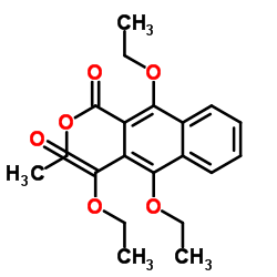 Diethyl 1,4-diethoxy-2,3-naphthalenedicarboxylate Structure