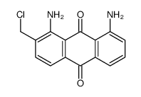 1,8-diamino-2-(chloromethyl)anthracene-9,10-dione结构式