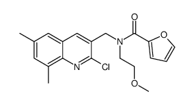 2-Furancarboxamide,N-[(2-chloro-6,8-dimethyl-3-quinolinyl)methyl]-N-(2-methoxyethyl)-(9CI) picture