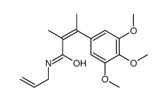 N-Allyl-α,β-dimethyl-3,4,5-trimethoxycinnamamide结构式