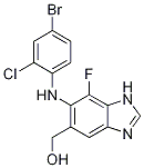 (6-(4-broMo-2-chlorophenylaMino)-7-fluoro-1H-benzo[d]iMidazol-5-yl)Methanol picture