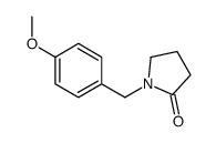 1-(4-Methoxybenzyl)-pyrrolidin-2-one结构式