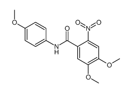 4,5-dimethoxy-N-(4-methoxyphenyl)-2-nitrobenzamide Structure